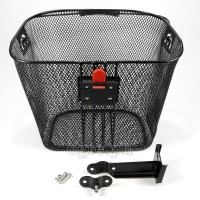 BSK-MM02QR Removable Metal Mesh Basket with Quick-Release Clamp-on Stem Mount