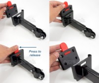 BSK-MM02QR Removable Metal Mesh Basket with Quick-Release Clamp-on Stem Mount