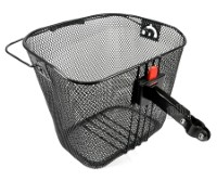 BSK-MM02QR Removable Metal Mesh Basket with Quick-Release Clamp-on Stem Mount