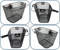 BSK-MM02QR Removable Metal Mesh Basket with Quick-Release Clamp-on Stem Mount