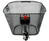 BSK-MM02QR Removable Metal Mesh Basket with Quick-Release Clamp-on Stem Mount