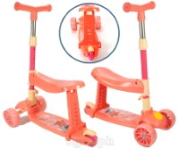 KF3KSS01 Kids Foldable 2-in-1 3-wheeled Kick Scooter with Seat