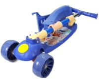 KF3KSS01 Kids Foldable 2-in-1 3-wheeled Kick Scooter with Seat