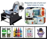 ULM-30 Manual Semi-Automatic Round Bottle Label Applicator