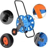D0036 Portable Free Standing Garden Hose Cart with Wheels (for 1/2” x 50m Hose)
