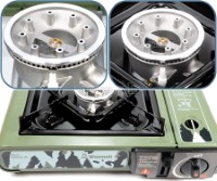 BDZ-155A Portable Butane Gas Stove with Storage Case ~ Army Green