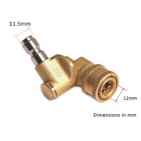 PWC-01P390 Quick Connect 3-Position 90° 1/4" Pivoting Coupler