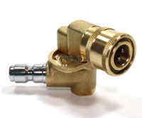 PWC-01P390 Quick Connect 3-Position 90° 1/4" Pivoting Coupler