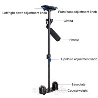 S60T Carbon Fiber DSLR Video Camera Stabilizer
